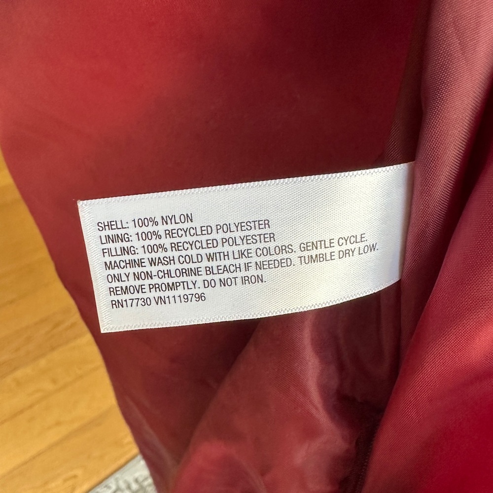 a new day Women's Burgundy Puffer Coat - Picture 9 of 10